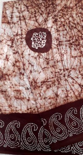 PL COTTON SAREES WITH SOLID WAX CRACK DESIGNS